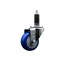 Service Caster 3'' Blue Poly Wheel Swivel 1-1/8'' Expanding Stem Caster SCC-EX20S314-PPUB-BLUE-118 - alternate 1